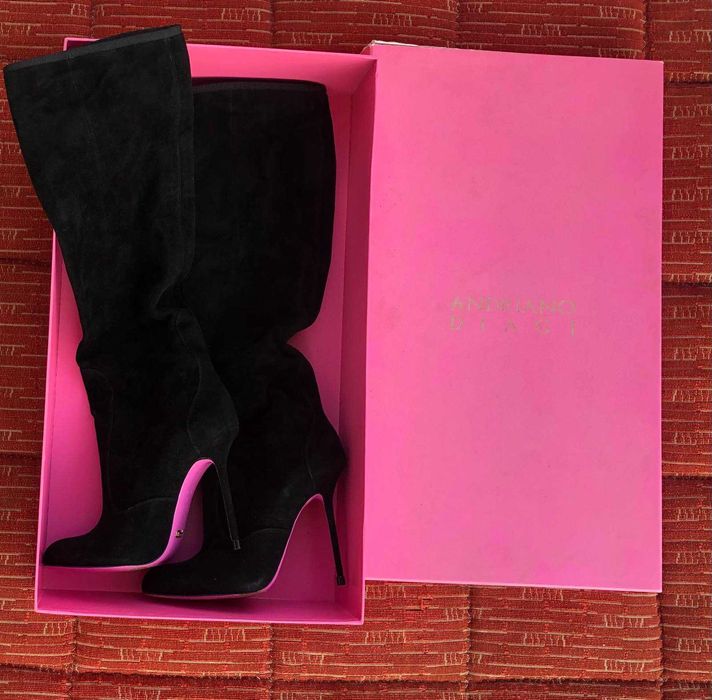 Замша Сапоги Ботинки брендові  два розміри 36, 37,5.