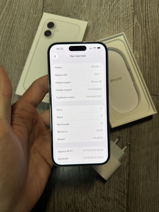 iphone 16 neverlock фізична сімкарта повний комплект