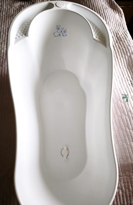 Ванночка Tega Baby Bunny зі зливом 92 см+ шезлонг