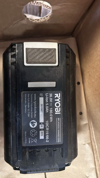 Ryobi 5.0 Ah/4,0 Ah bateria