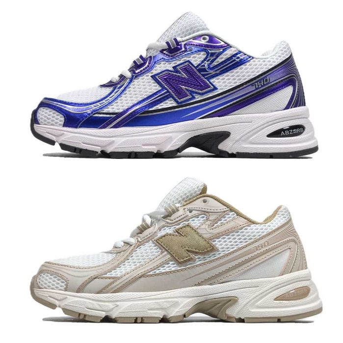Жіночі кросівки New Balance 740 бежеві літні шкіра сітка розміри 36 37 38 39