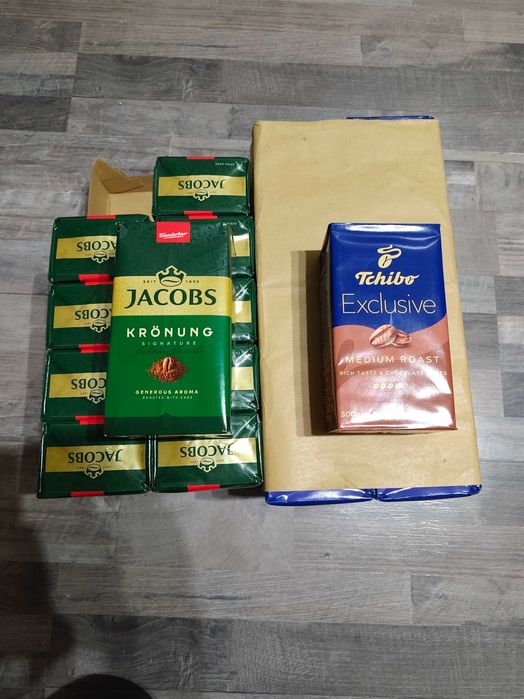 Kawa mielona Tchibo i Jacobs