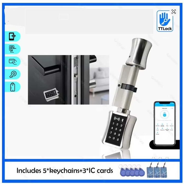 zamek elektroniczny TTlock, najem krótkoterminowy, C001C Cylinder Lock
