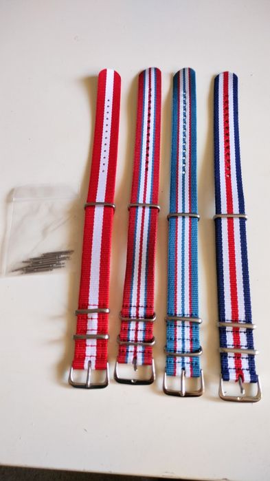 Pasek nato 20mm 4 sztuki nylon do zegarka