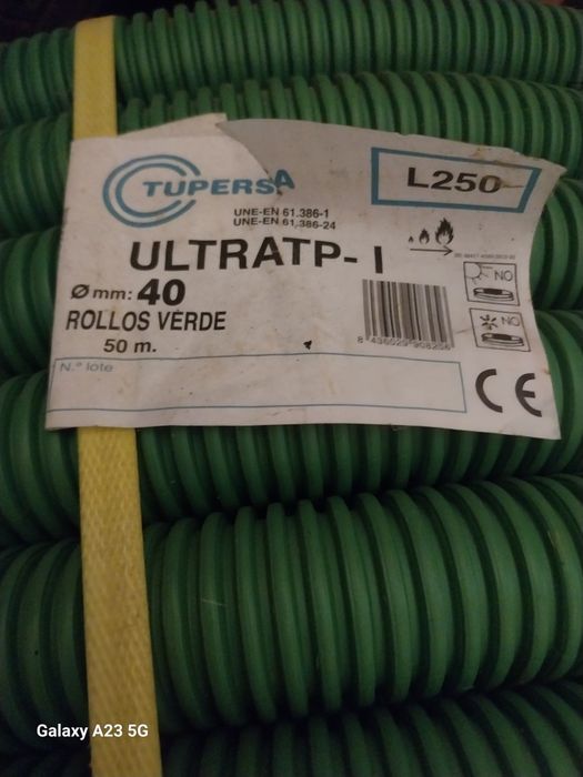 Tubo corrugado 40mm ,50m