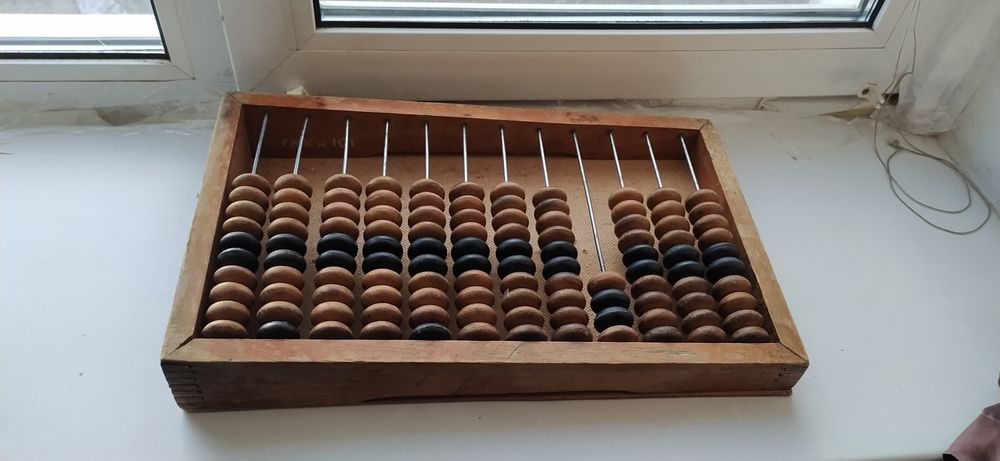 Счёты большие дерево раритет