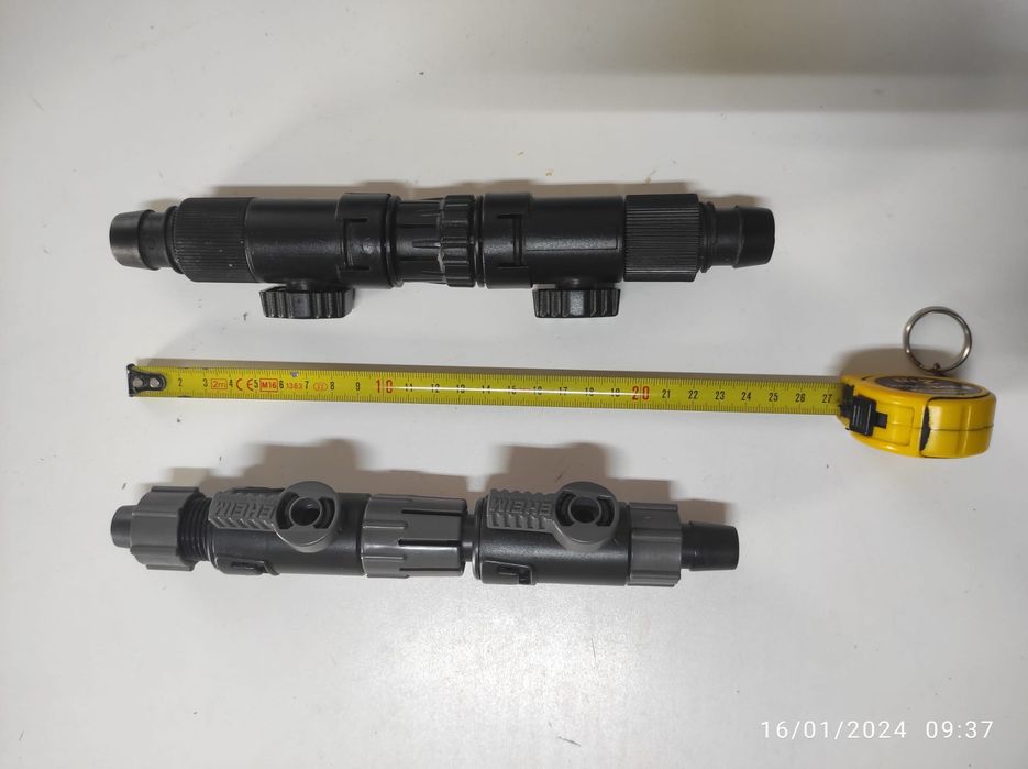 aquário:  2 torneiras duplas 16/22 mm, para filtros exteriores