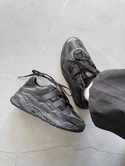 Мужские кроссовки Adidas Niteball "Black" Размеры 40-45