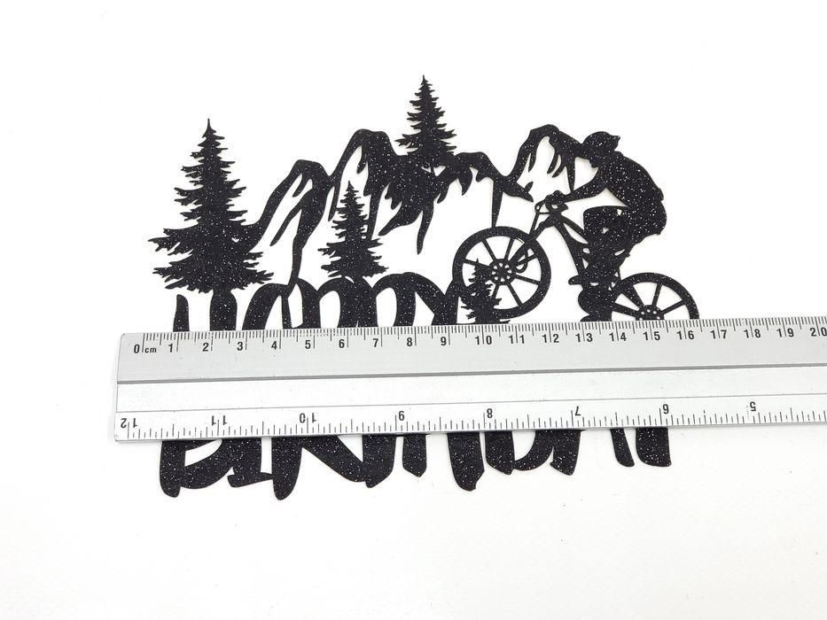 Czarny Toper na prezent urodziny dla rowerzysty kolarza rower impreza