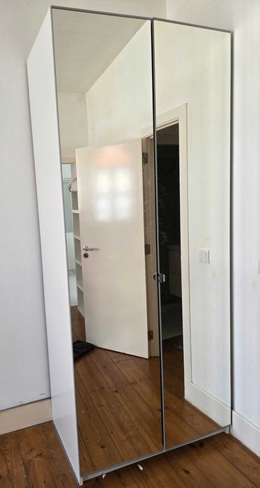 Roupeiro 2 portas espelhadas entrega e montagem gratuita