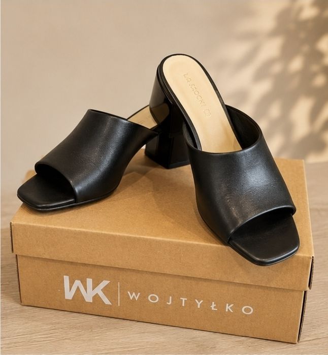 Eleganckie klapki damskie Lasocki – skóra naturalna – rozmiar 37