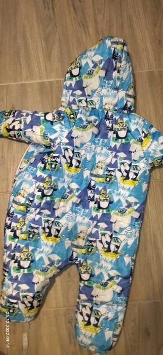 Человечек комбинезон 98 см на хутрі. Зимняя куртка комбинезон