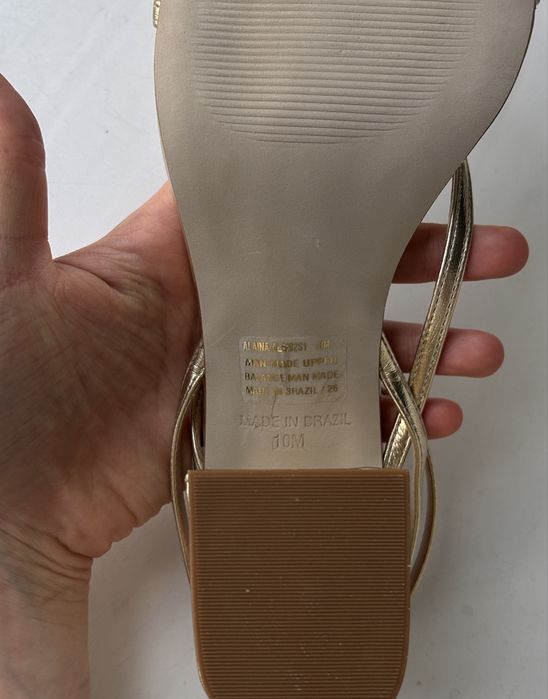 Золоті босоніжки Steve Madden, 39