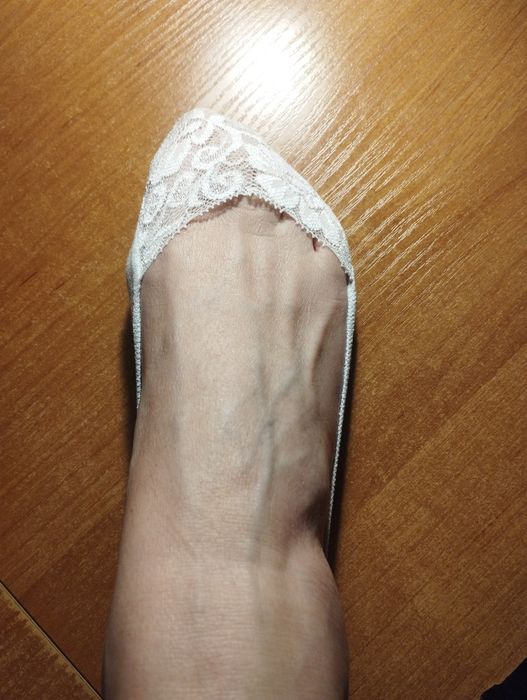 Stopki damskie z bawełny białe marki Tchibo rozmiar 38 nowe