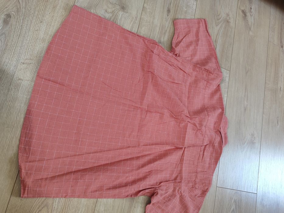 Koszula krata len bawełna na lato Watson L XL