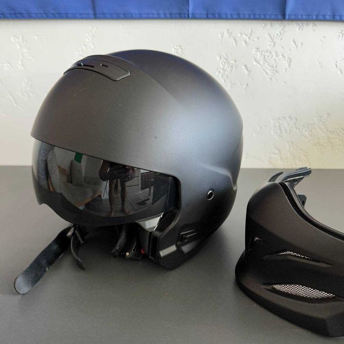 Мотошолом трансформер модуляр EXO Combat Bandit L 59-60 | Як новий