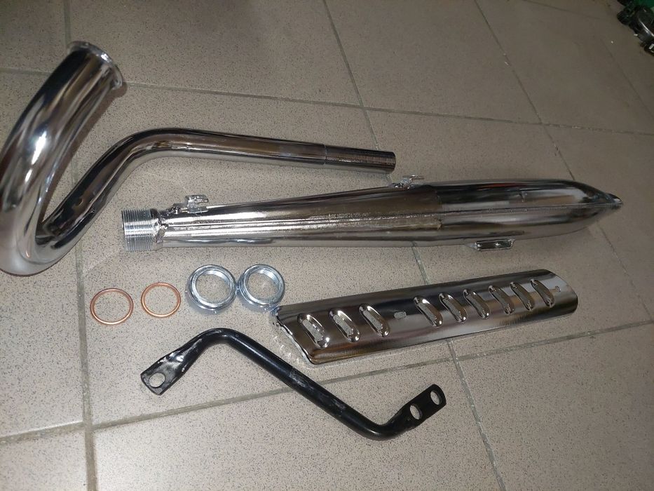 Zestaw wydechowy tlumik rura romet motorynka pl