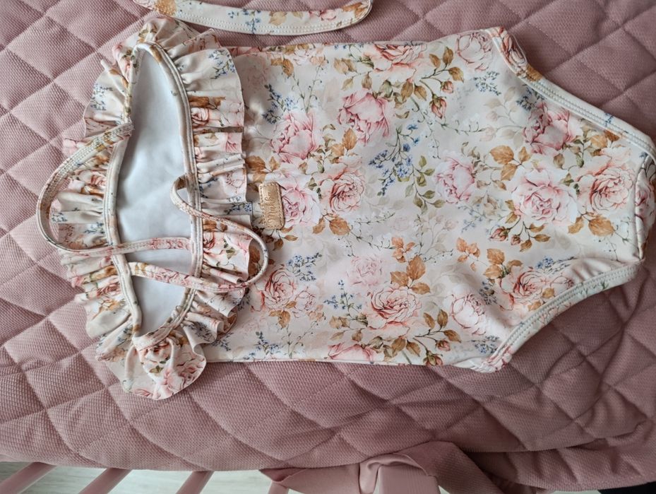 Zestaw strojów kąpielowych, mama i córka, makba