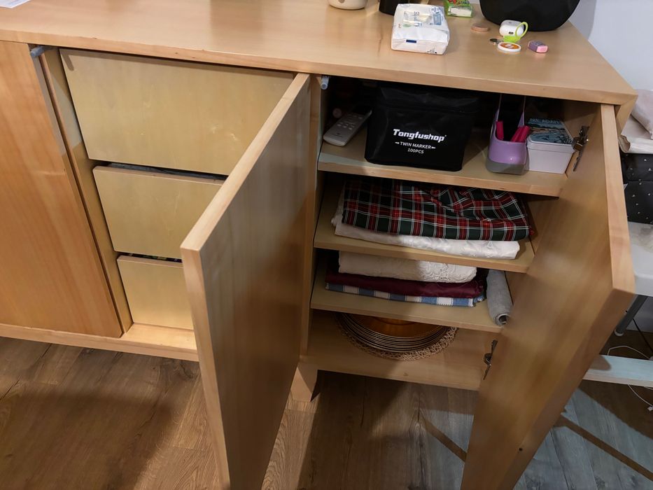 Aparador Madeira Carvalho Natural