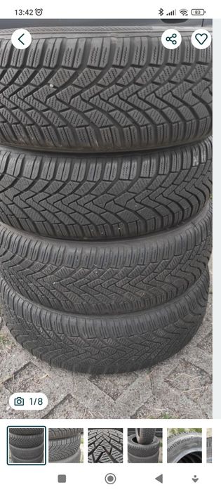 Opony zimowe z 2018r 5mm 185/65/15 Continental 1N4 możliwa wysyłka