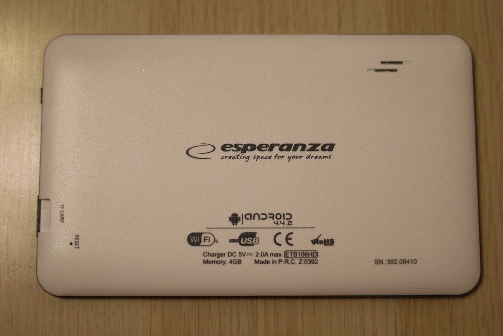 Tablet Esperanza Dream Tab 7" AX2 HD Android 4.4.2 100% sprawny