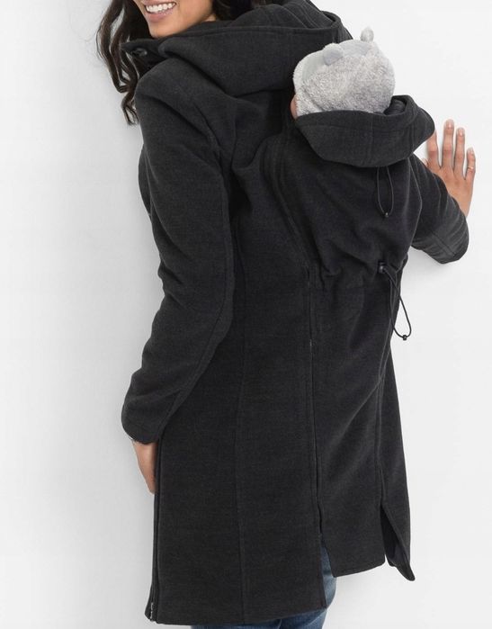 Płaszcz ciążowy i do noszenia dziecka z przodu i z tyłu L 40