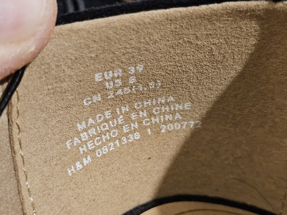 Nowe, eleganckie baleriny H&M, rozmiar 39
