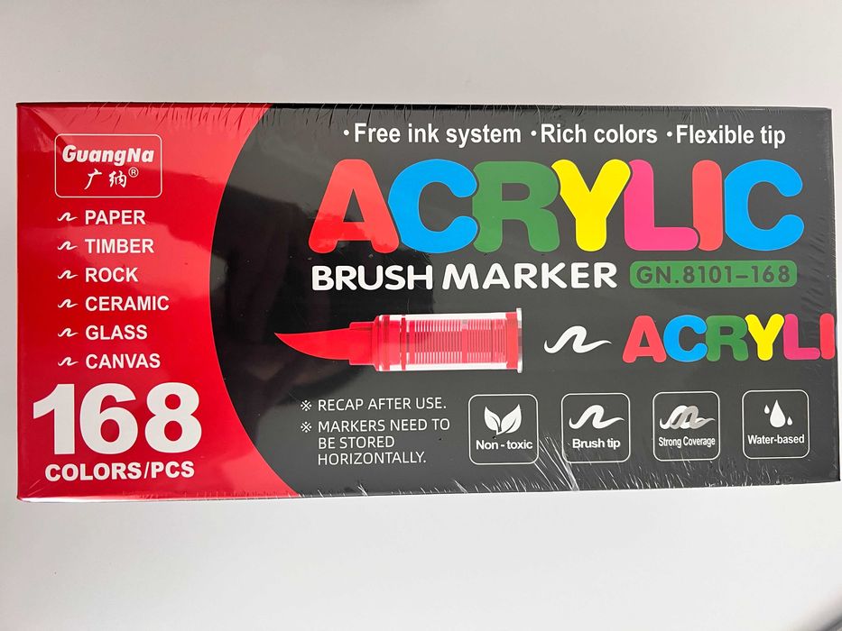 Акрилові маркери GuangNa 120 168 240 Розмальовка