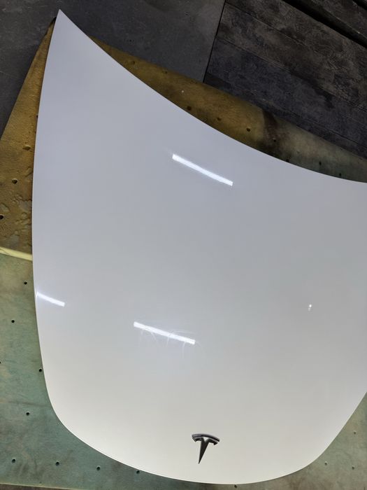 Капот Tesla model 3, Тесла модель 3 білий PPSW