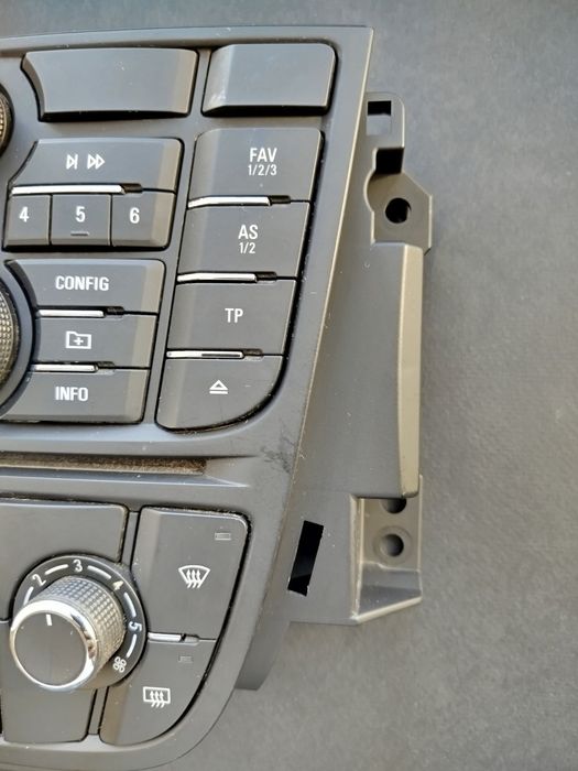 Панель кнопок Opel Astra J (магнітола обдув).