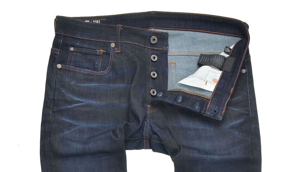 Spodnie G-Star Raw 3301 Tapered Slander Indigo W34 L34 Męskie Jeansy