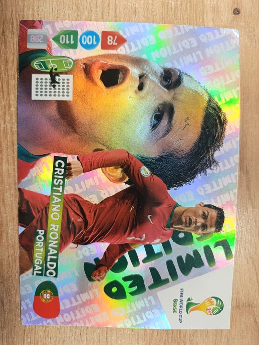 Karta kolekcjonerska Limiter Edition Cristiano Ronaldo XXL brazil 2014