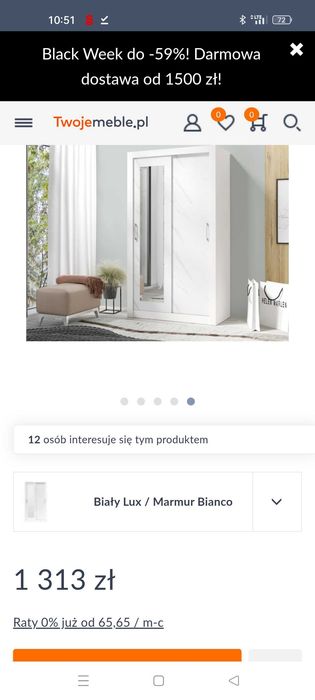 Szafa przesuwna z lustrem tanio
