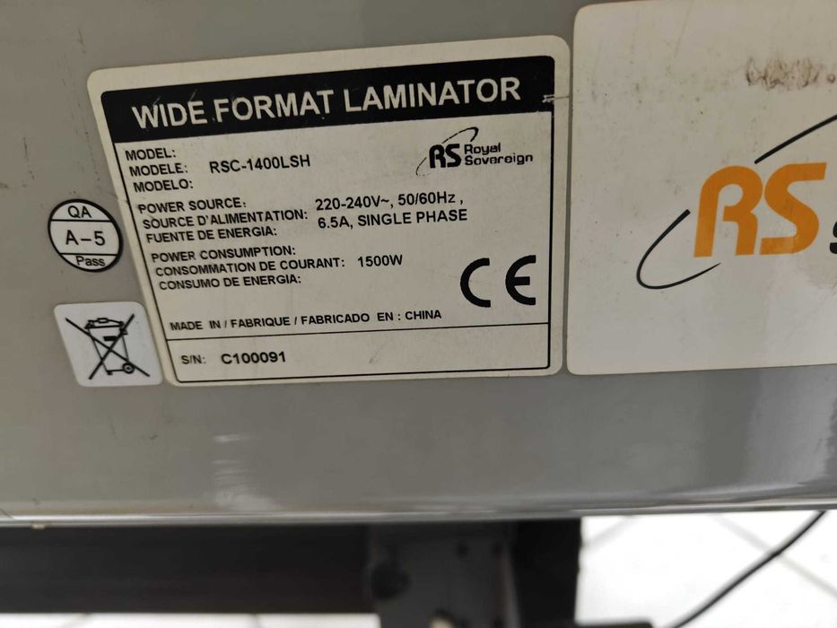 Laminator rolowy Royal Sovereign wielkoformatowy