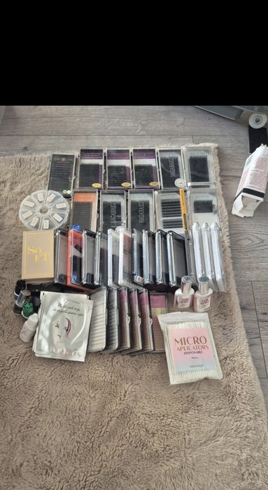 Mix paletek 37szt.do przedłużania rzęs+dodatki