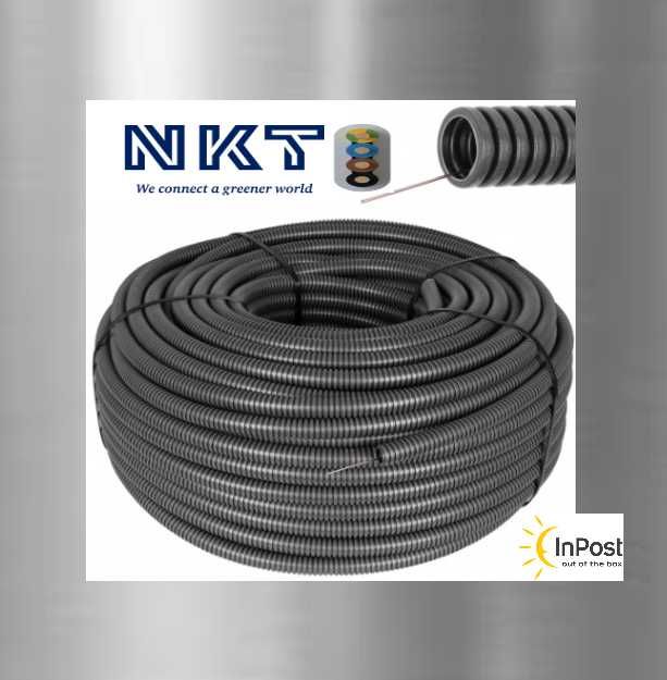 Rura karbowana RKSSUVP 25/19mm samogasnąca peszel z pilotem 750N 50m