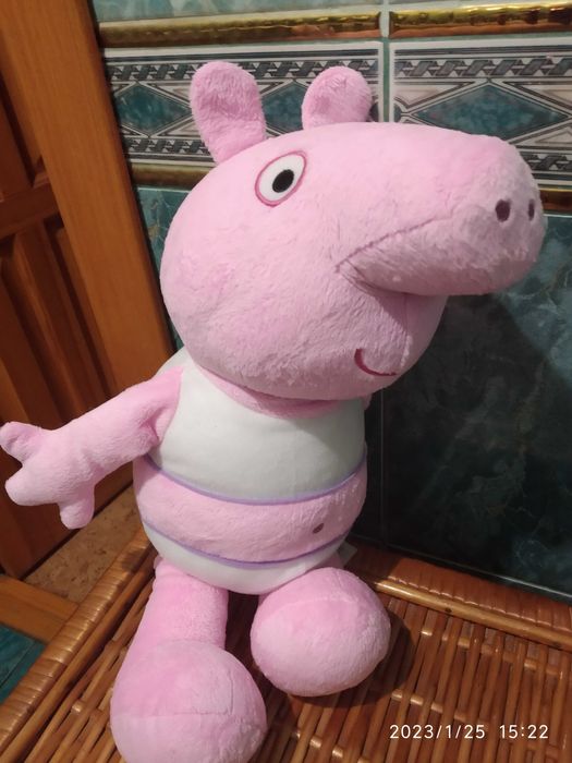Свинка Peppa pig  Bab , большая (43 см)