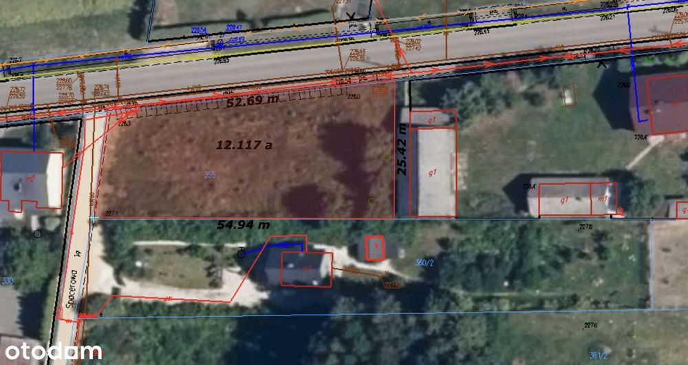 Działka budowlana 1200m2 Konary