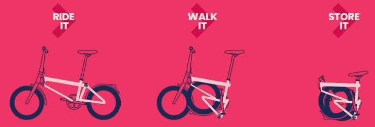 Bicicleta elétrica dobrável ultra compacta: Ahooga Max