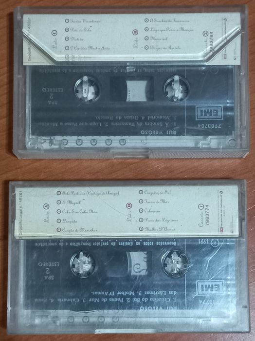 2 Cassetes música Rui Veloso,