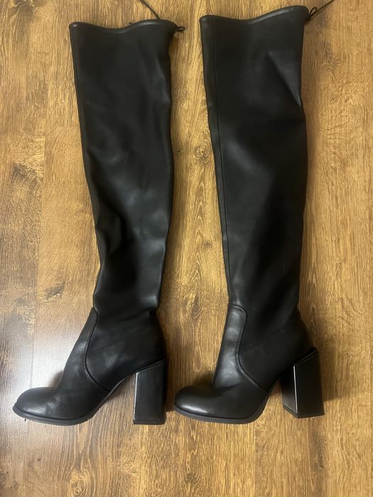 сапожки чоботи чорні