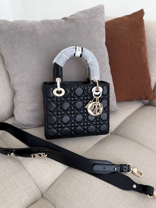 Torebka Dior lady black gold