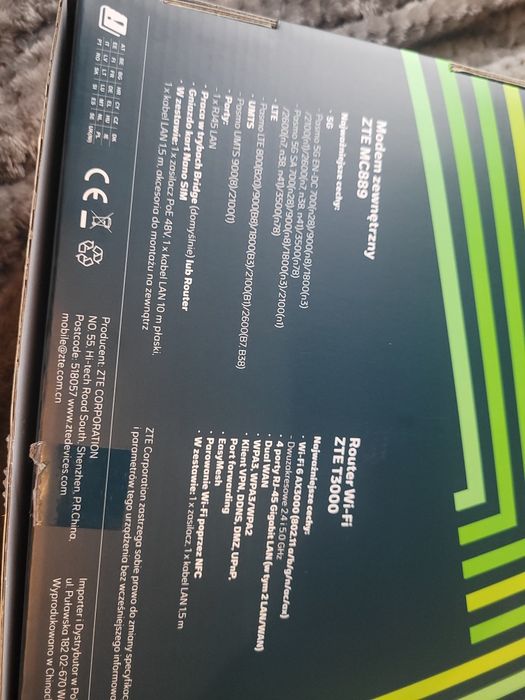 Modem ZTE MC889 + router Wi-Fi ZTE T3000