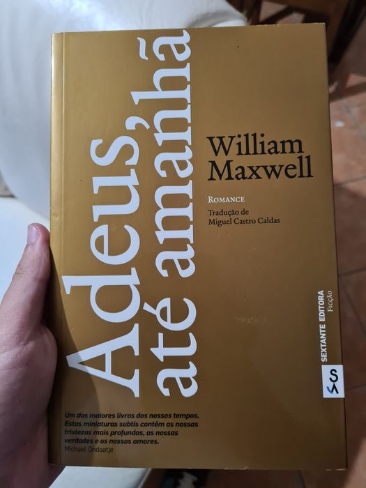 Livro "Adeus, até amanhã" de William Maxwell