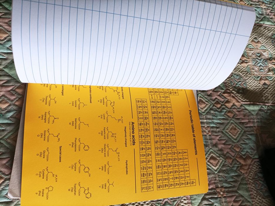 Chemnote caderno de desenho de quimicos