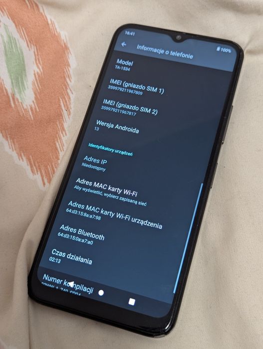 Fajny smartfon z dużym ekranem - Nokia C32 - Lekko zbita - Android 13