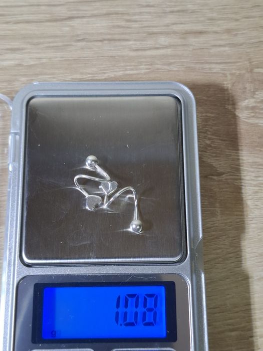 Сережки стерлінгове срібло серце сердечко