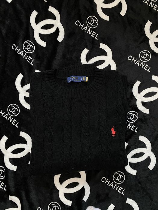 Sweter warkocz ralph lauren męski