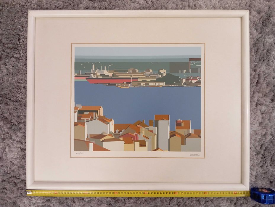 Serigrafia de Maluda assinada (XVIII / XXV) com 74cmx60cm