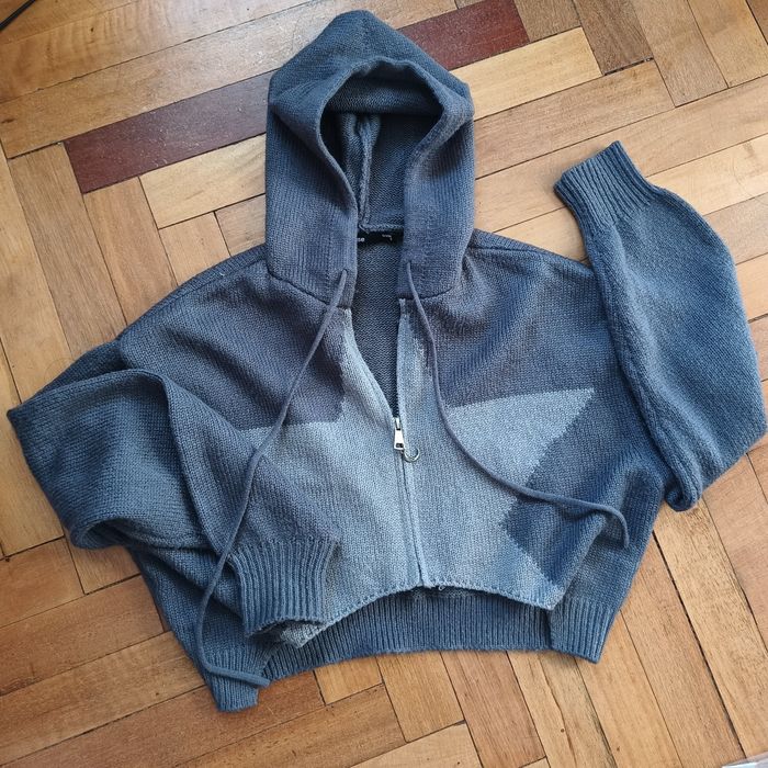 В'язаний кроп худі на застібці House